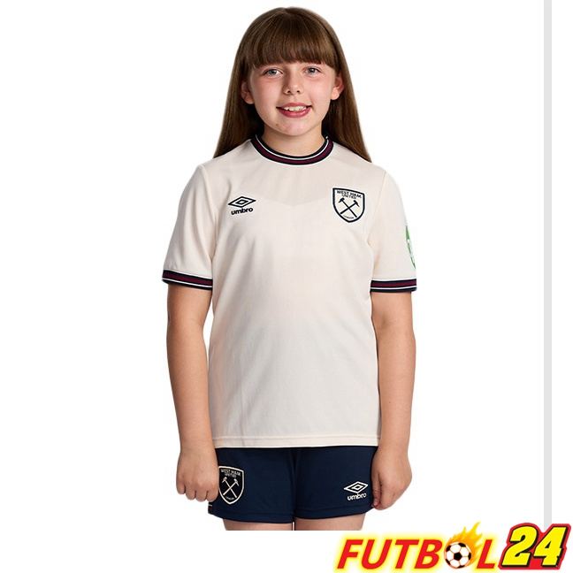 Camisetas De Futbol West Ham United Ninos Segunda Blanco 2025/2026