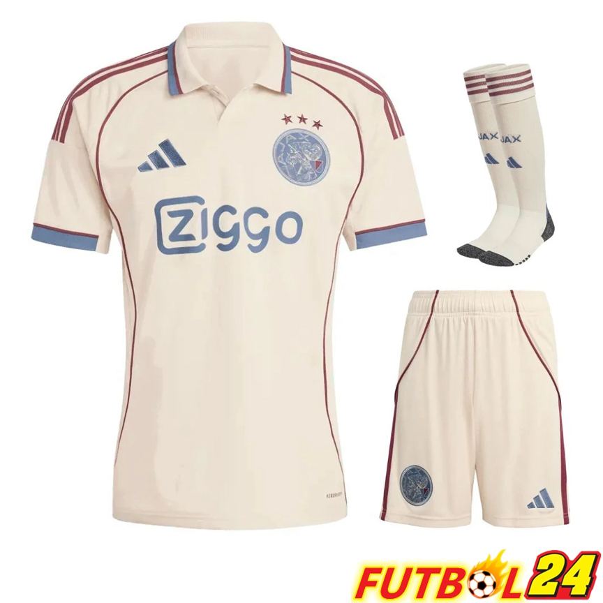 Camisetas De Futbol AFC Ajax Tercera (Cortos + Calcetines) 2025/2026
