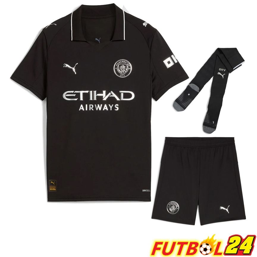Camisetas De Futbol Manchester City Segunda (Cortos + Calcetines) 2025/2026