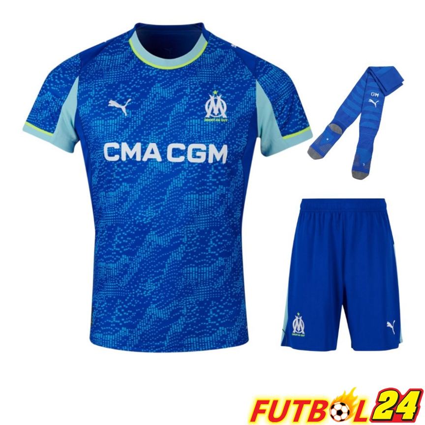 Camisetas De Futbol Marsella OM Tercera (Cortos + Calcetines) 2025/2026