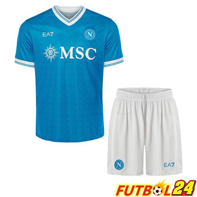 Camisetas De Futbol SSC Napoli Ninos Primera Azul 2025/2026