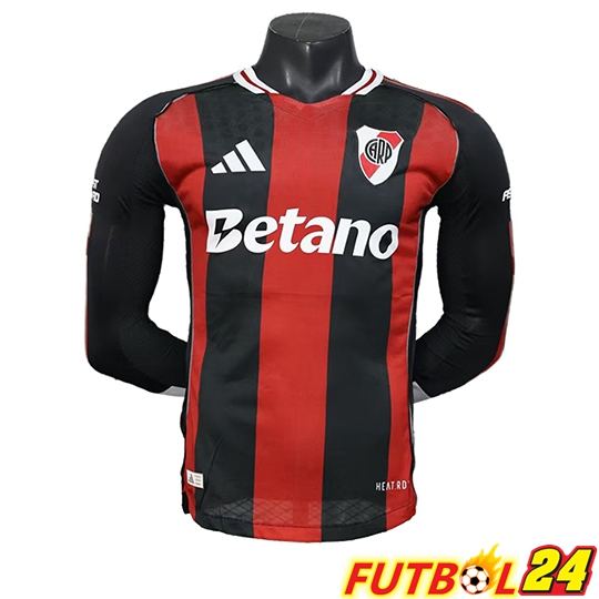 Camisetas De Futbol River Plate Segunda Manga Larga 2025/2026