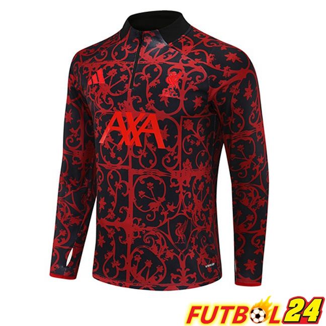 Sudadera De Entrenamiento FC Liverpool Negro Rojo 2025/2026