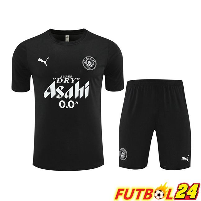 Camiseta Entrenamiento Manchester United + Cortos Negro 2025/2026