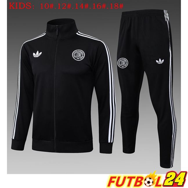 Chandal Equipos De Futbol - Chaqueta Alemania Ninos Negro 2025/2026