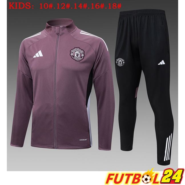Chandal Equipos De Futbol - Chaqueta Manchester United Ninos Púrpura 2025/2026