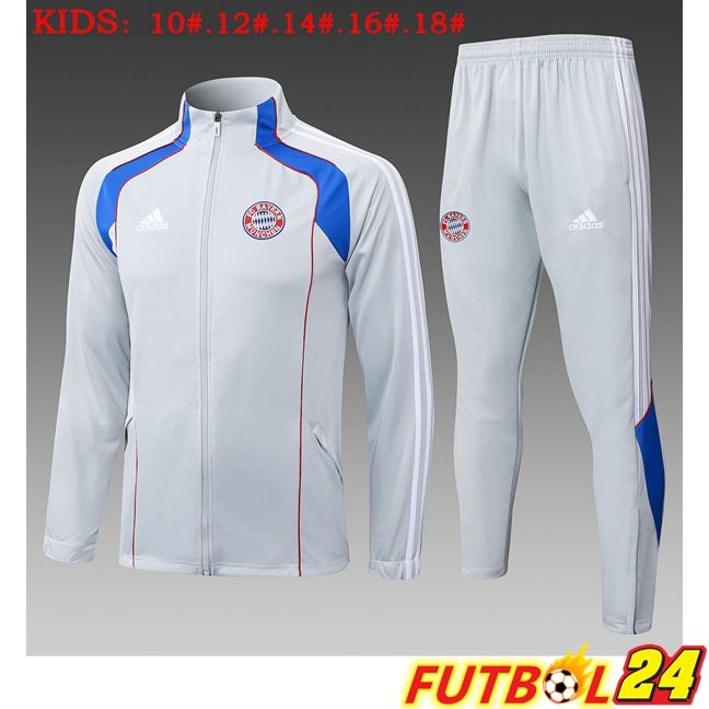 Chandal Equipos De Futbol - Chaqueta Bayern Munich Ninos Gris 2025/2026