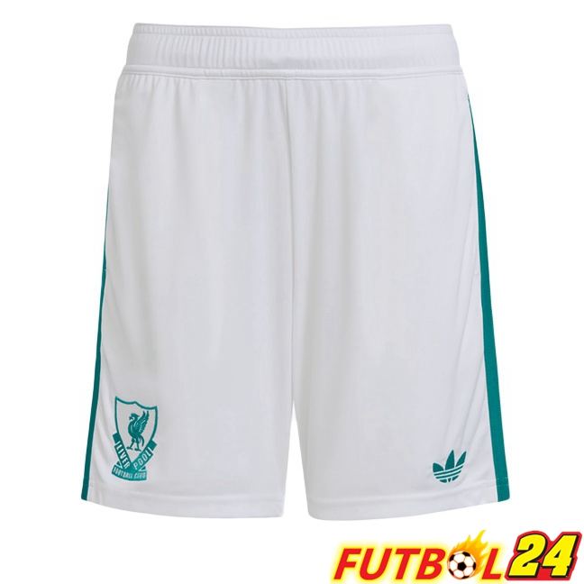 Cortos de Futbol FC Liverpool Tercera Blanco 2025/2026