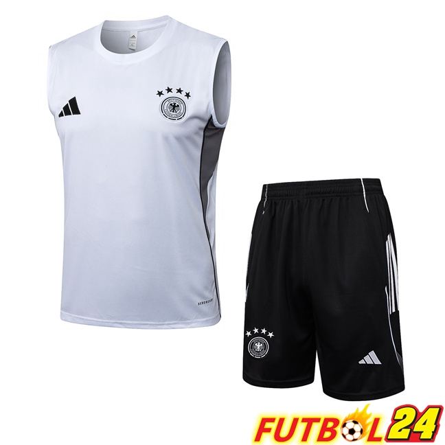 Chalecos De Futbol Alemania + Cortos Blanco 2025/2026