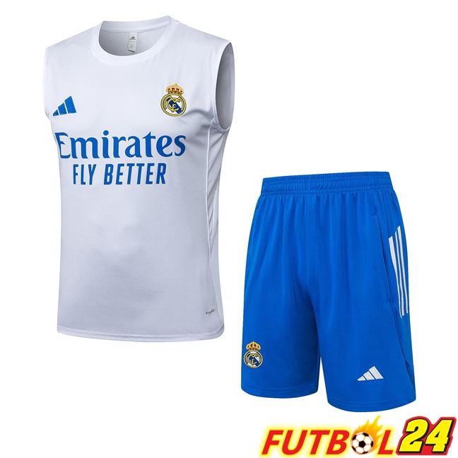 Chalecos De Futbol Real Madrid + Cortos Blanco 2025/2026