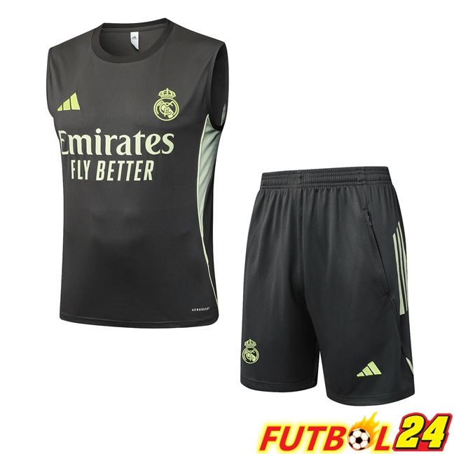 Chalecos De Futbol Real Madrid + Cortos Verde 2025/2026