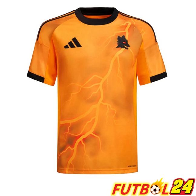 Camisetas De Futbol AS Roma Segunda Amarillo 2025/2026