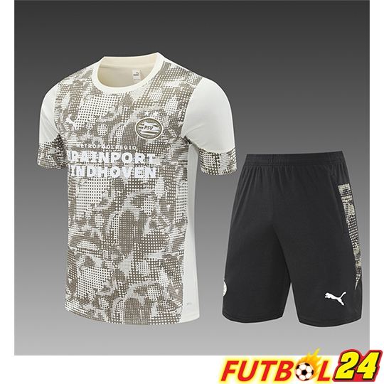 Camiseta Entrenamiento PSV Eindhoven Ninos Beige/Brun 2025/2026