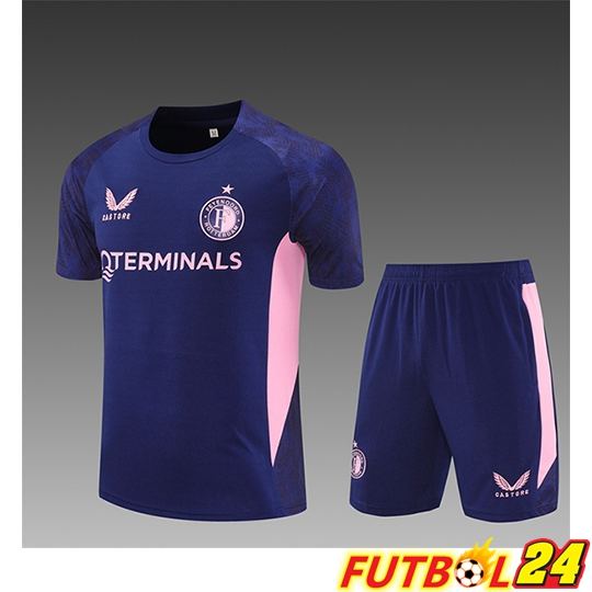 Camiseta Entrenamiento Feyenoord Ninos Púrpura/Rosado 2025/2026