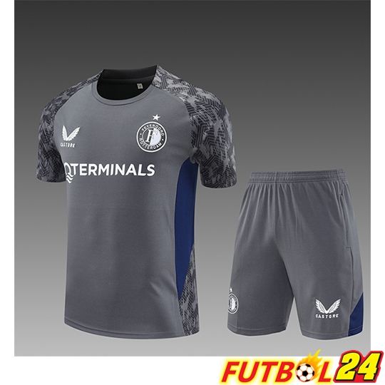 Camiseta Entrenamiento Feyenoord Ninos Gris/Azul 2025/2026