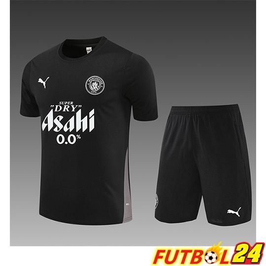 Camiseta Entrenamiento Manchester City Ninos Negro 2025/2026