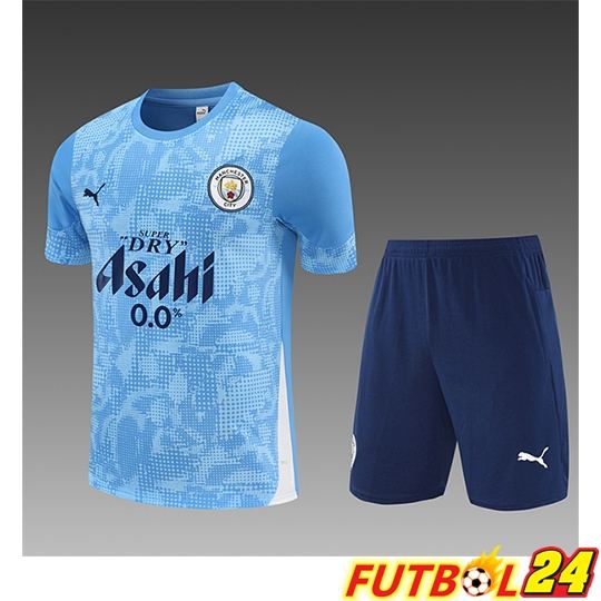 Camiseta Entrenamiento Manchester City Ninos Azul 2025/2026