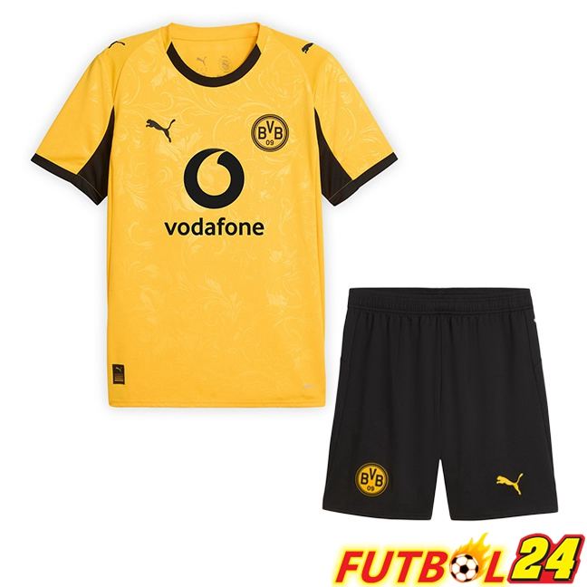 Camisetas De Futbol Dortmund BVB Ninos CUP Amarillo 2025/2026