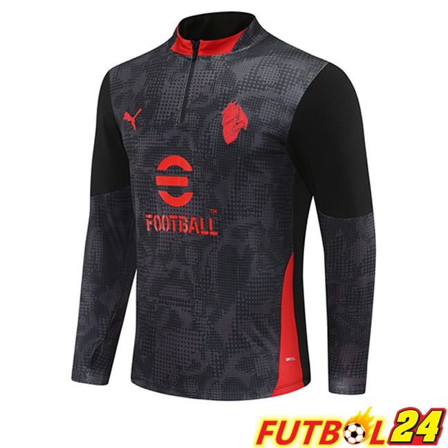 Sudadera De Entrenamiento AC Milan Negro 2025/2026