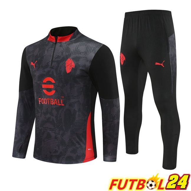 Chandal Equipos De Futbol AC Milan Negro 2025/2026
