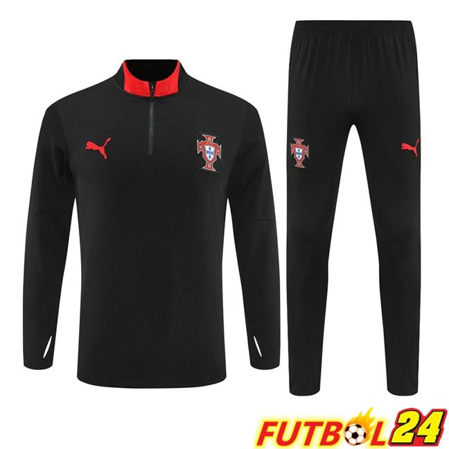 Chandal Equipos De Futbol Portugal Negro 2025/2026