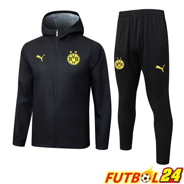 Chandal Futbol - Rompevientos Dortmund BVB Negro 2025/2026