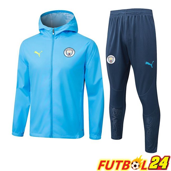 Chandal Futbol - Rompevientos Manchester City Azul 2025/2026
