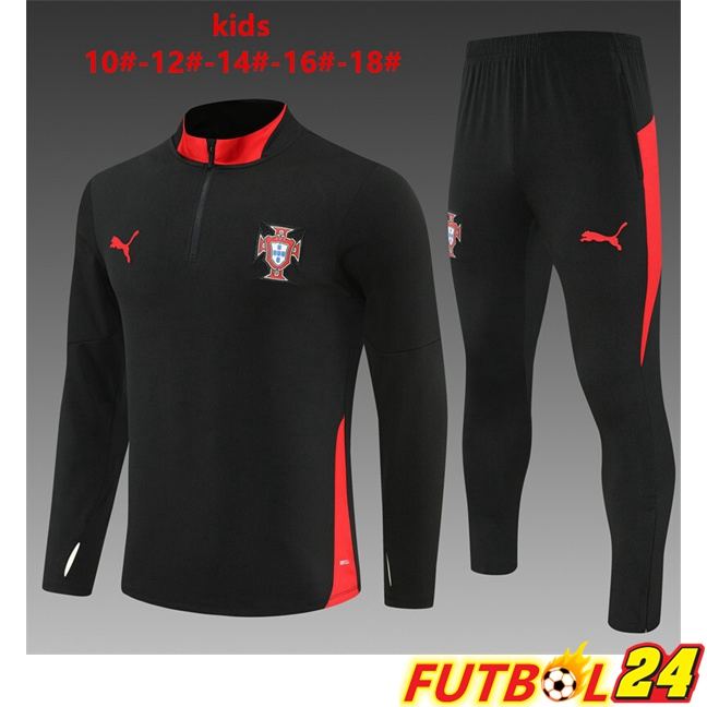Chandal Equipos De Futbol Portugal Ninos Negro 2025/2026