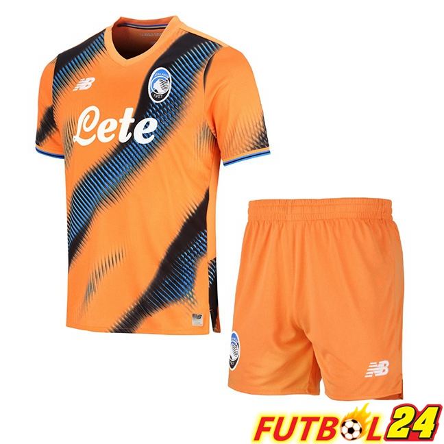 Camisetas De Futbol Atalanta Ninos Tercera Naranja 2025/2026