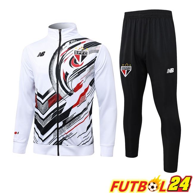Chandal Equipos De Futbol - Chaqueta Sao Paulo FC Blanco 2025/2026