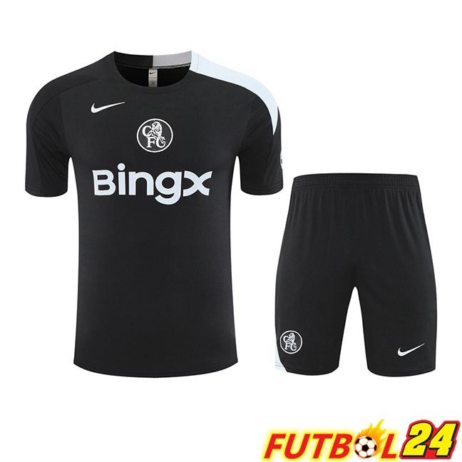 Camiseta Entrenamiento FC Chelsea + Cortos Negro 2025/2026