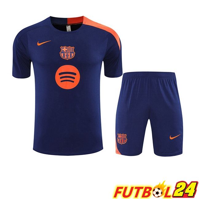 Camiseta Entrenamiento FC Barcelona + Cortos Azul Real 2025/2026