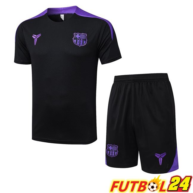 Camiseta Entrenamiento FC Barcelona + Cortos Negro 2025/2026