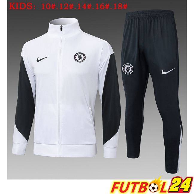 Chandal Equipos De Futbol - Chaqueta FC Chelsea Ninos Blanco 2025/2026