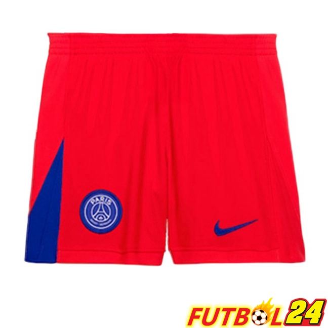 Cortos de Futbol Paris PSG Tercera Rojo 2025/2026