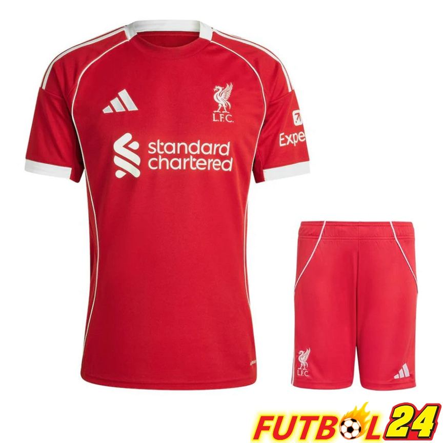 Camisetas De Futbol Liverpool Primera + Cortos 2025/2026