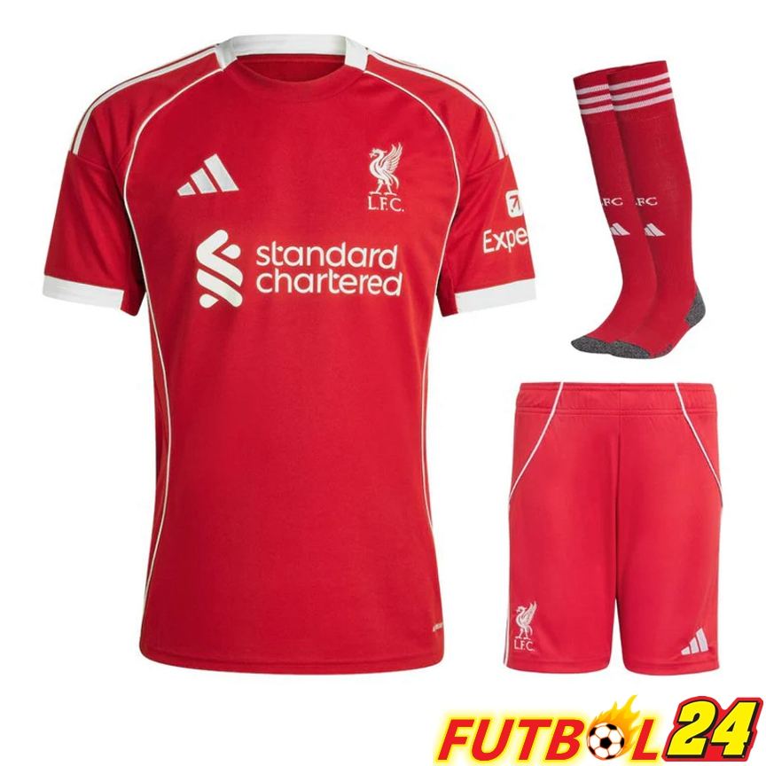 Camisetas De Futbol Liverpool Primera (Cortos + Calcetines) 2025/2026