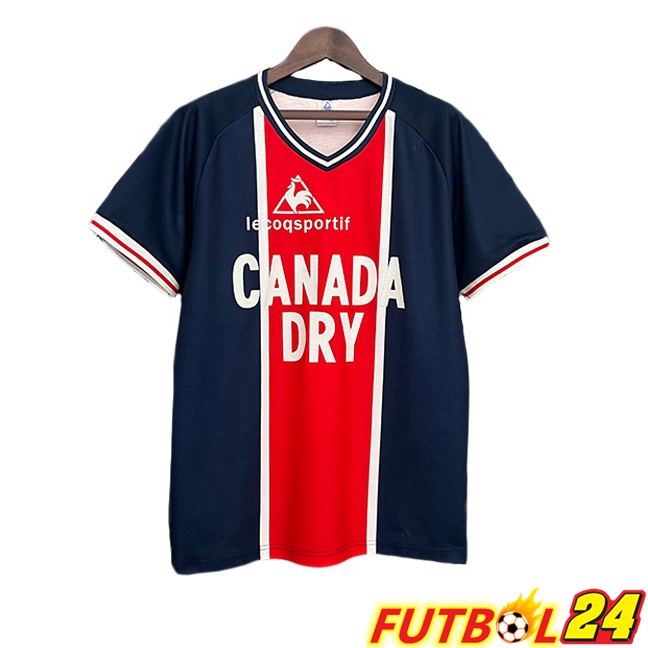 Camisetas De Futbol Paris PSG Retro Primera Azul Real Rojo 1973-1974
