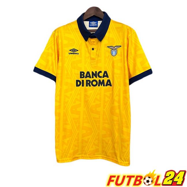 Camisetas De Futbol SS Lazio Retro Segunda Amarillo 1992-1993