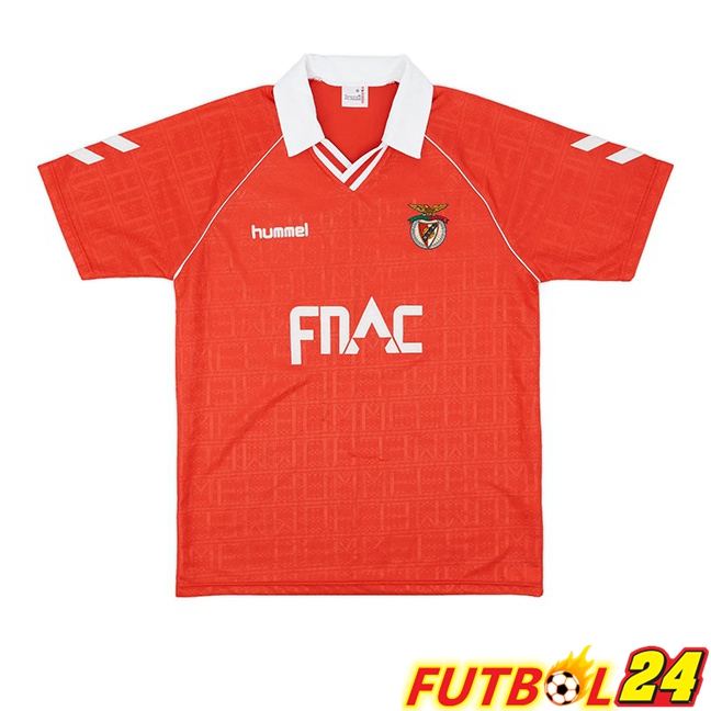 Camisetas De Futbol S.L Benfica Retro Primera Rojo 1990-1991