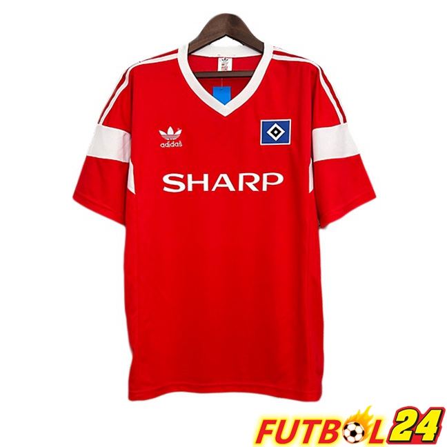 Camisetas De Futbol Hamburger SV Retro Segunda Rojo 1988-1989