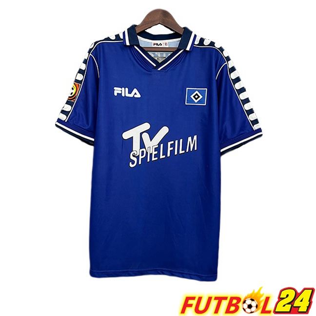 Camisetas De Futbol Hamburger SV Retro Segunda Azul 2000-2001