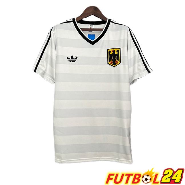Camisetas De Futbol Alemania Retro Edición Especial Blanco 1984