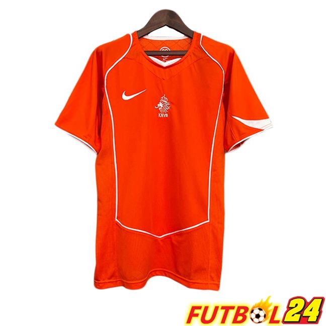 Camisetas De Futbol Países Bajos Retro Primera Naranja 2004