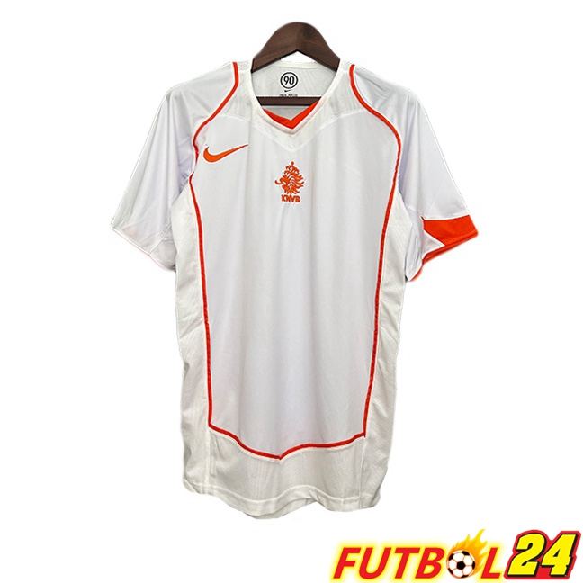 Camisetas De Futbol Países Bajos Retro Segunda Blanco 2004