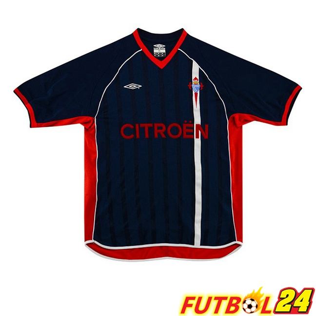 Camisetas De Futbol Celta Vigo Retro Tercera Negro 2001-2003