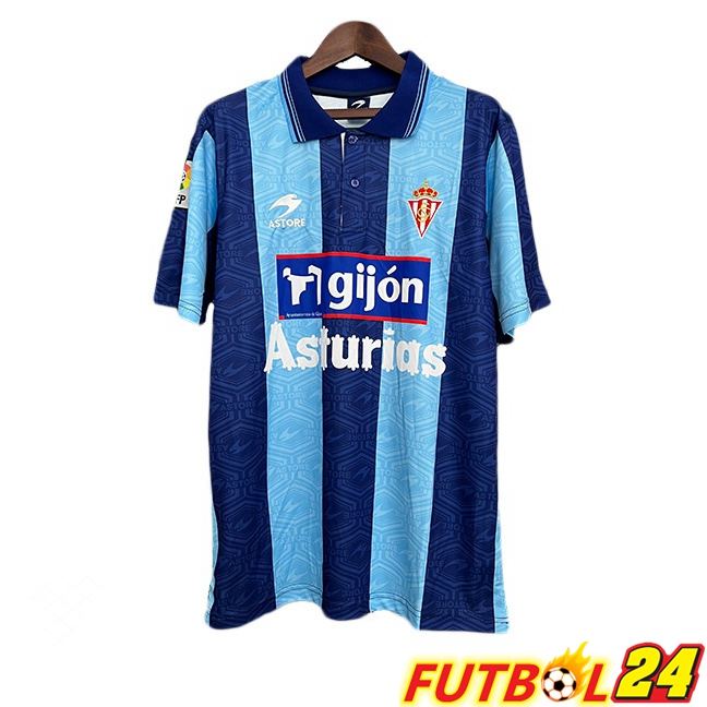 Camisetas De Futbol Sporting Gijon Retro Tercera Azul 2002-2003