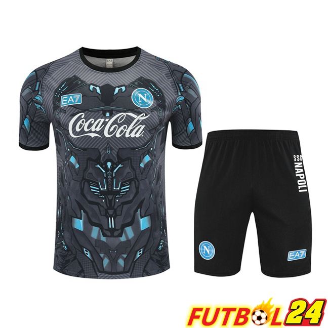 Camiseta Entrenamiento SSC Napoli + Cortos Negro 2025/2026