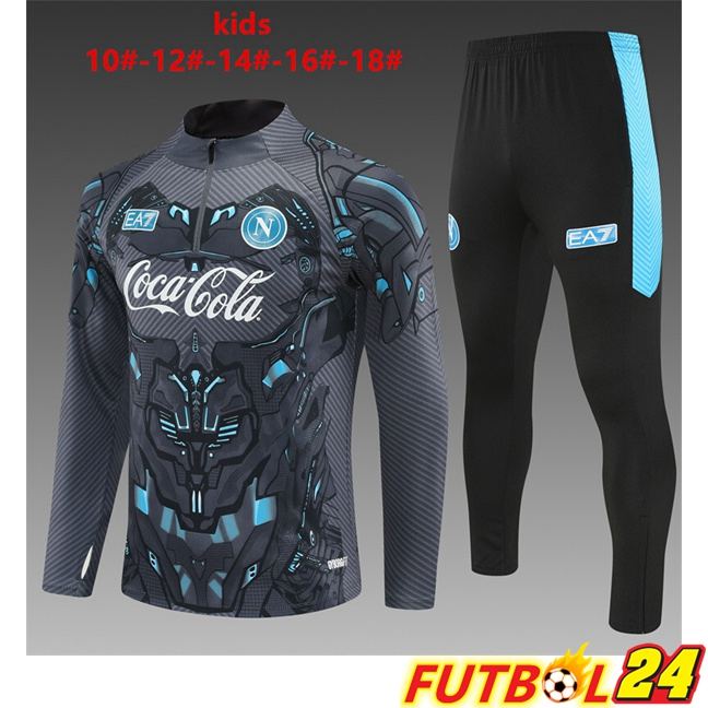 Chandal Equipos De Futbol SSC Napoli Ninos Gris 2025/2026