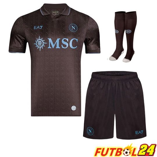 Camisetas De Futbol SSC Napoli Tercera (Cortos + Calcetines) 2025/2026